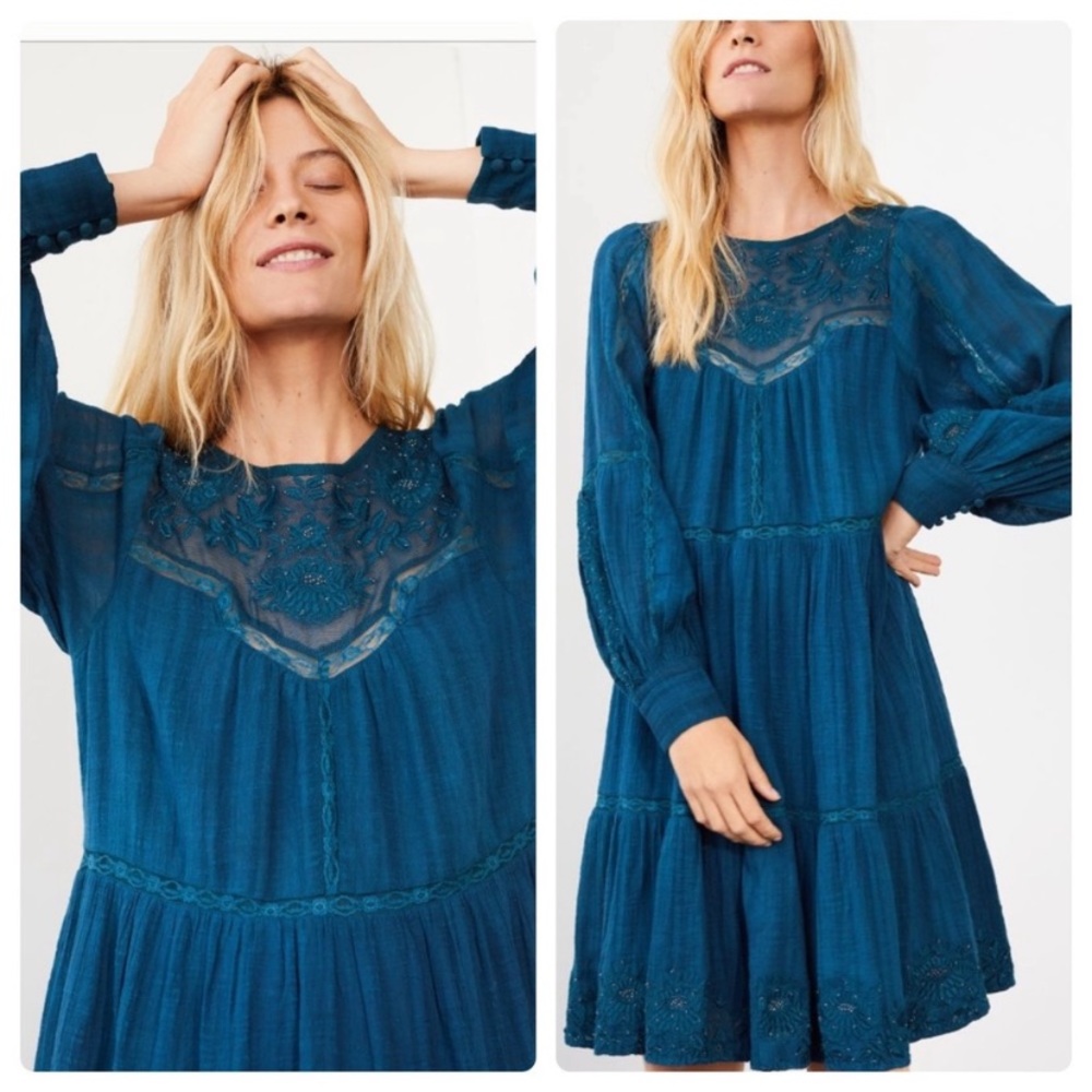 Sharon embroidered tunic dress